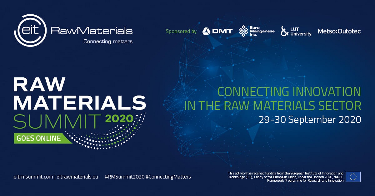 Raw Materials Summit 2020 goes online on 29-30 September 2020 | News ...